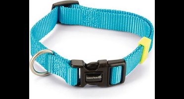 Beeztees hondenhalsband Uni lichtblauw 35-50 x 2 cm