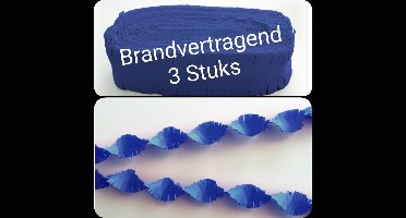 3 stuks BRANDVERTRAGENDE Draaiguirlande Blauw, 72 meter, Carnaval, Verjaardag , Themafeest, Apres Ski, Oktoberfest