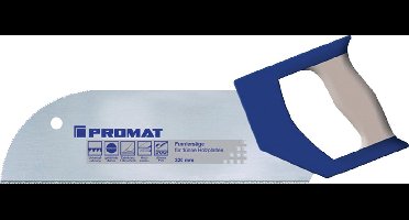 PROMAT Fineerzaag lengte 325 mm tanden per inch 15 2-componenten comforthandgreep voor dunne houten panelen