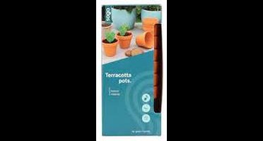 SOGO Stenen terracotta potjes 7/8cm 7st. (6)