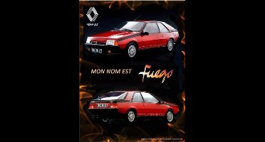 metalen wandbord Renault mon nom est Fuego 30x40 cm