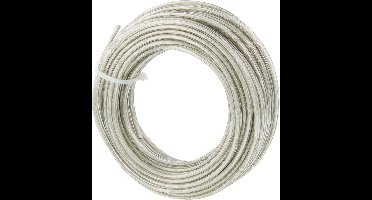 Tweelingsnoer - zwakstroom tot 42 volt - 2 x 0,75 mmÂ² - 10 m - vertind - transparant