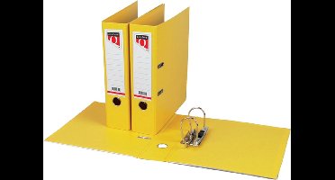 10 x Ordner Quantore - A4 - 80mm breed - PP kunststof - geel