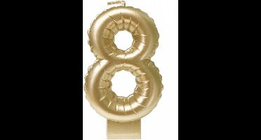 Foil balloon candle gold - 8