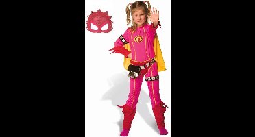 Mega Mindy Pak - Carnavalskleding - verkleedpak - verkleedkleding - kostuum + Masker - maat 3-5 jaar