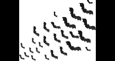 Ginger Ray - Halloween - Muurdecoratie Vleermuis - 30 stuks