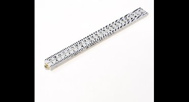 Ironside Duimstok kunststof wit 1 meter