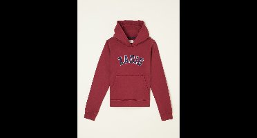 Zadig&Voltaire Kids Justin hoodie met logoborduring en steekzakken - Rood - Maat 140