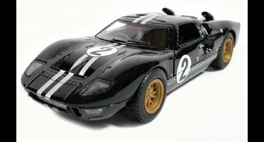 1966 Ford GT40 MKII #2 (Zwart) (12 cm) 1/36 Kinsmart - Modelauto - Schaalmodel - Model auto