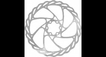 remschijf 180 mm 6 gaats staal zilver