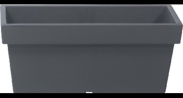 Prosperplast Plantenbak/bloembak terras/balkon - kunststof - 58 x 26 x 22 cm - steengrijs