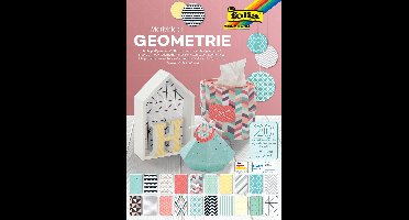 Folia motiefpapier Geometrie ft 24 x 34 cm, blok met 20 vel