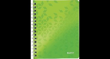 Leitz WOW schrift ft A5, geruit, groen 6 stuks