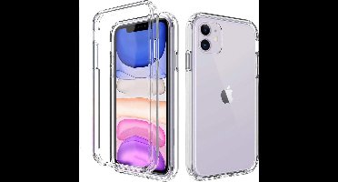 Hoesje geschikt voor iPhone 11 Transparant Siliconen Hoesje 360 graden beschermd Ntech hoesje - iPhone 11 hoesje - hoesje iPhone 11 - backcover iPhone 11 - iPhone 11 backcover