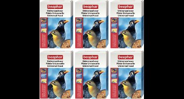 6x Beaphar Universeelvoer vrucht- en insectetende vogels - vogelvoer - 1kg