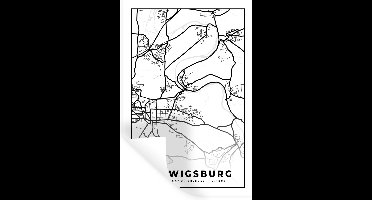 Muurstickers - Sticker Folie - Stadskaart - Plattegrond - Ludwigsburg - Kaart - 20x30 cm - Plakfolie - Muurstickers Kinderkamer - Zelfklevend Behang - Zelfklevend behangpapier - Stickerfolie