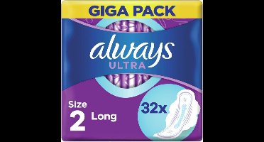 Always - Maandverband - Ultra Long - Met Vleugels - Maat 2 - 32 Pads