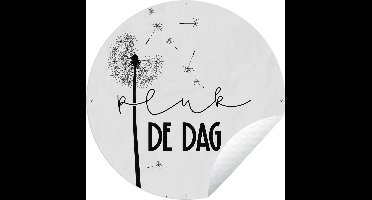 Tuincirkel Pluk de dag - Carpe diem - Spreuken - Quotes - 150x150 cm - Ronde Tuinposter - Buiten