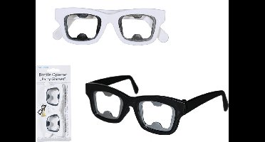 Partybril flesopener-wit