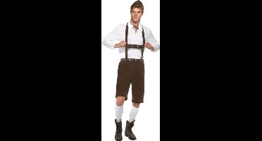 Bruine Oktoberfest lederhosen voor heren - Bierfeest kostuum 52/54
