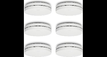 Alecto SA300 6-PACK Rookmelder - 10 jaar batterij - Voldoet aan Europese norm EN14604 - 6 stuks