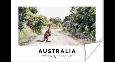 Poster Kangoeroe - Australië - Dieren - 30x20 cm