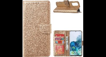 Hoesje Geschikt Voor Samsung Galaxy S20 FE 2022 Hoesje Geschikt Voor Samsung Galaxy S20 FE 2022 Bookcase / Wallet case - Goud