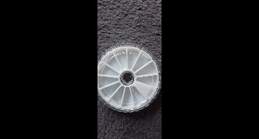 12 vaks doosje rond 6.5 cm