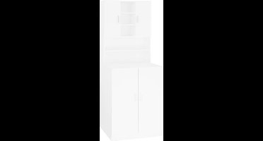 vidaXL - Wasmachinekast - wit