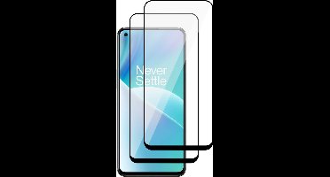 Screenprotector geschikt voor OnePlus Nord 2T - Gehard Glas Beschermglas Tempered Glass Volledig Dekkende Screen Protector - 2 Stuks