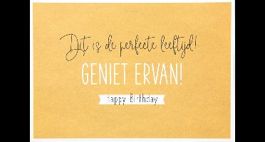 Depesche - Wenskaart "Gewoon Mooi" met de tekst "Dit is de perfecte leeftijd! Geniet ..." - mot. 010