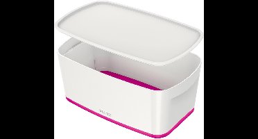 Leitz MyBox® opbergdoos - met deksel - roze/wit