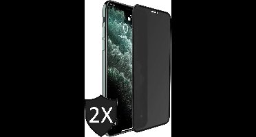 Privacy Screenprotector geschikt voor iPhone 11 Pro / XS / X - 2x FullGuard Glas Screen Protector