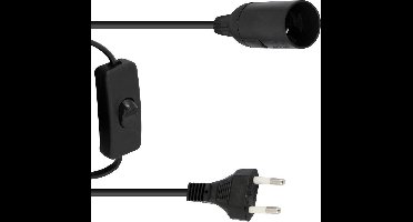 Eurolite Snoer met Fitting - Grote fitting E-27 - Schakelaar - 1.8m - 60W Max