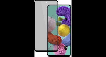 Privacy Screenprotector geschikt voor Samsung A51 - Glas Screen Protector
