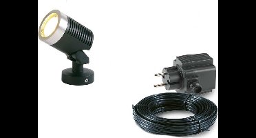 1x LED grond spot - 12V - 5 watt - complete set