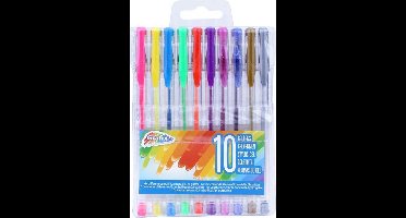 10 Gelpennen | Gelpennen voor kinderen | Glitterpennen | Tekenen | Kleuren | Speelgoed meisjes | Creatief voor kinderen