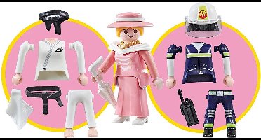 Playmobil Multi Play 9855 judoka brandweervrouw en dame (folieverpakking)