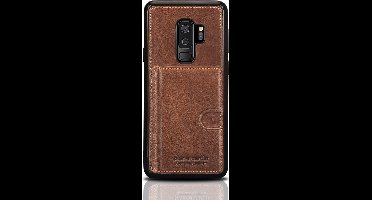 Bruin hoesje van Pierre Cardin - Backcover - Stijlvol - Leer - Galaxy S9 Plus - Luxe cover