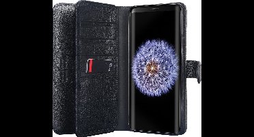 Pierre Cardin Zwart hoesje Galaxy S9 Plus - Book Case - Stijlvol - Leer - Luxe cover