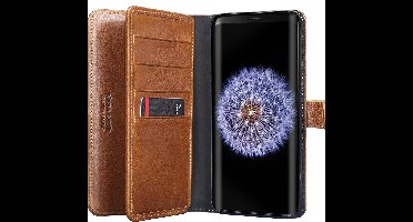 Pierre Cardin Bruin hoesje Galaxy S9 Plus - Book Case - Stijlvol - Leer - Luxe cover