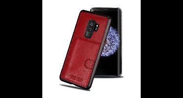 Rood hoesje van Pierre Cardin - Backcover - Stijlvol - Leer - Galaxy S9 Plus - Luxe cover