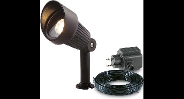 1x LED grond spot - 12V - 3 watt - complete set