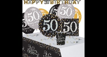 Amscan Sparkling Celebration 50 verjaardag pakket