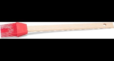 Patisse Bakkwast 27 Cm Siliconen/hout Rood 2-delig