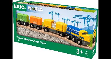 BRIO Vrachttrein met Drie Wagons - 33982