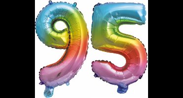 Folieballon nr. 95 Regenboog 86cm