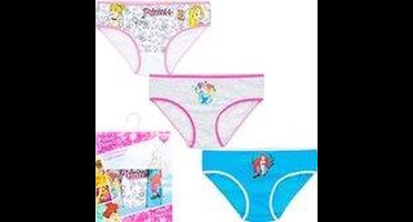 Princess – 3 x onderbroek maat 116/128 - 6/8 jaar