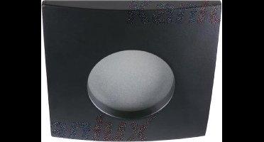 IP44 LED inbouwspot Jonna -Vierkant Zwart -Warm Wit -Dimbaar 4W -Philips