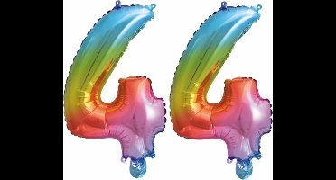 Folieballon nr. 44 Regenboog 41cm